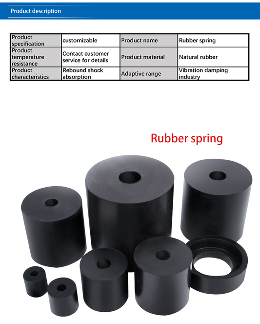 Vibrating Screen Compound Threaded Rubber Bushing Damping Composite Spring Rubber Vibration Damper