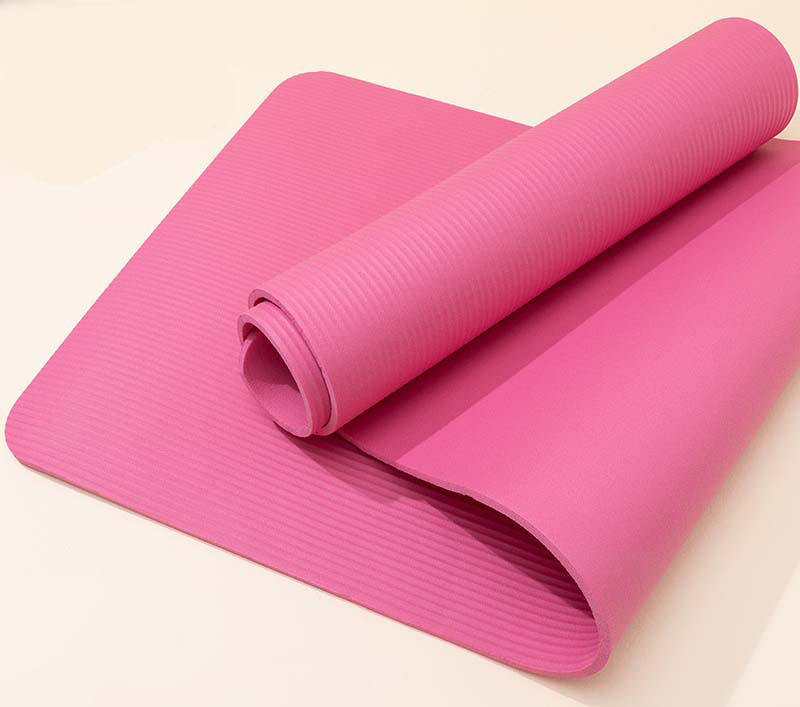Large 200cm Custom Logo Print Soft Foam NBR PU Leather Natural Rubber Matt Yoga Mat with Carrying Strap