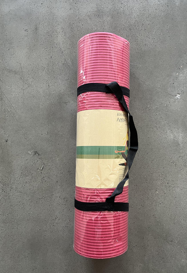 Large 200cm Custom Logo Print Soft Foam NBR PU Leather Natural Rubber Matt Yoga Mat with Carrying Strap