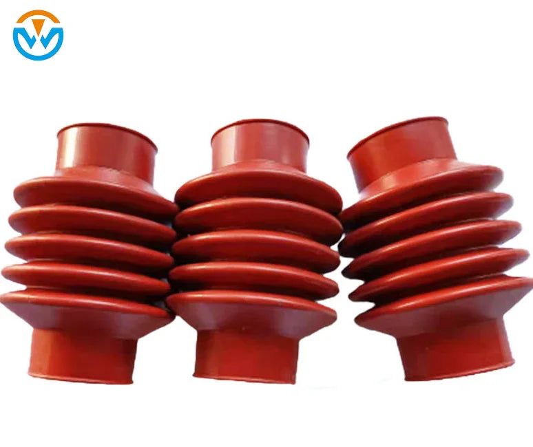 Custom Square Flexible Small Silicone Flange Cover Rubber Strip Bellows Hose Expansion Joint Hypalon Bellow Product Dust Cover